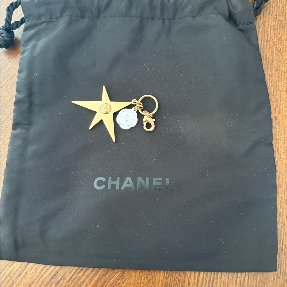 Chanel Gold Star Phone / Bag Charm